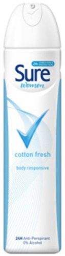 Sure Motion Sense Cotton Dry Body Spray 250ml
