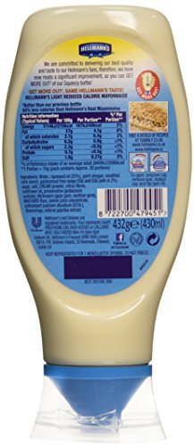 Hellmann's Light Mayonnaise 430ml Squeezy