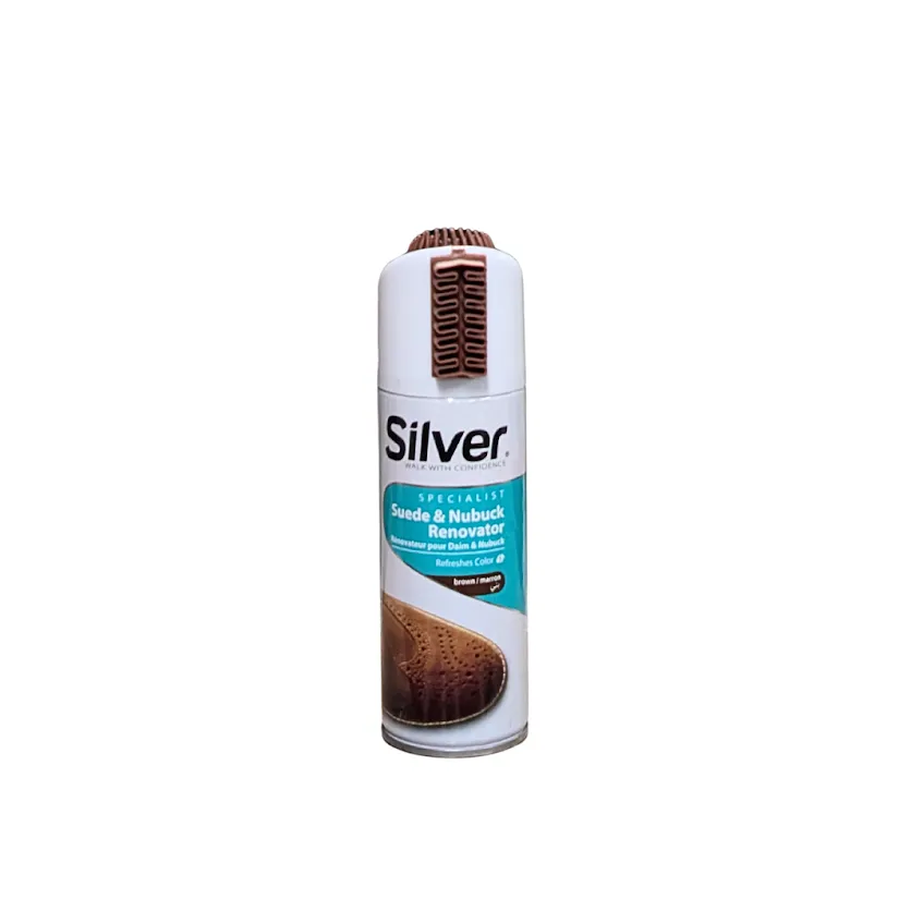 Silver Suede Shoe Spray (Brown)