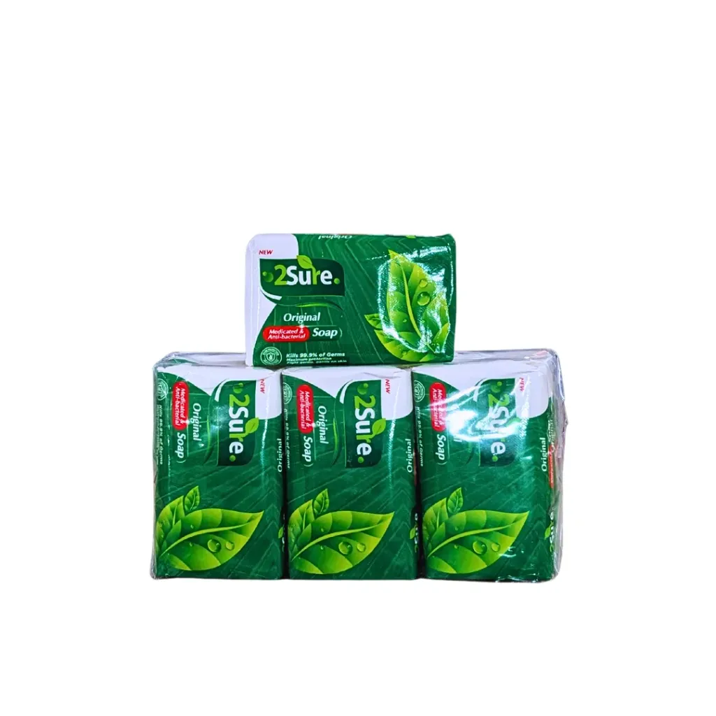 2 Sure Original Medicated & Anti-bacterial Soap 65g