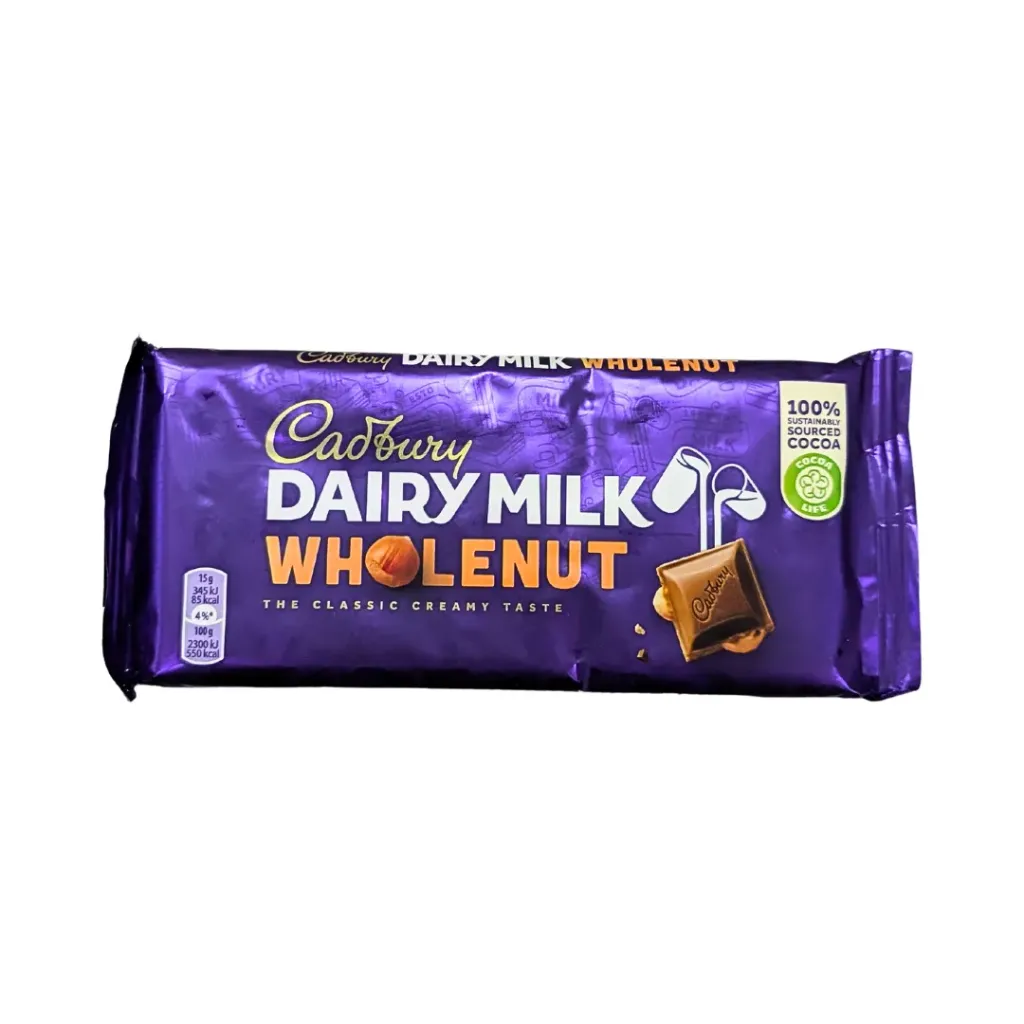 Cadbury Dairy Milk Whole Nut 180gm