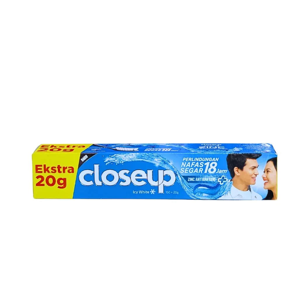 Close up Icy White Toothpaste