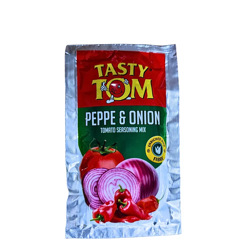 Tasty tom pepper & onion