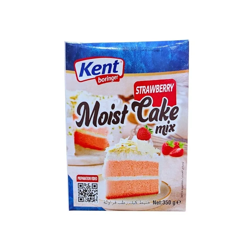 Kent Boringer Strawberry Moist Cake Mix - 350g
