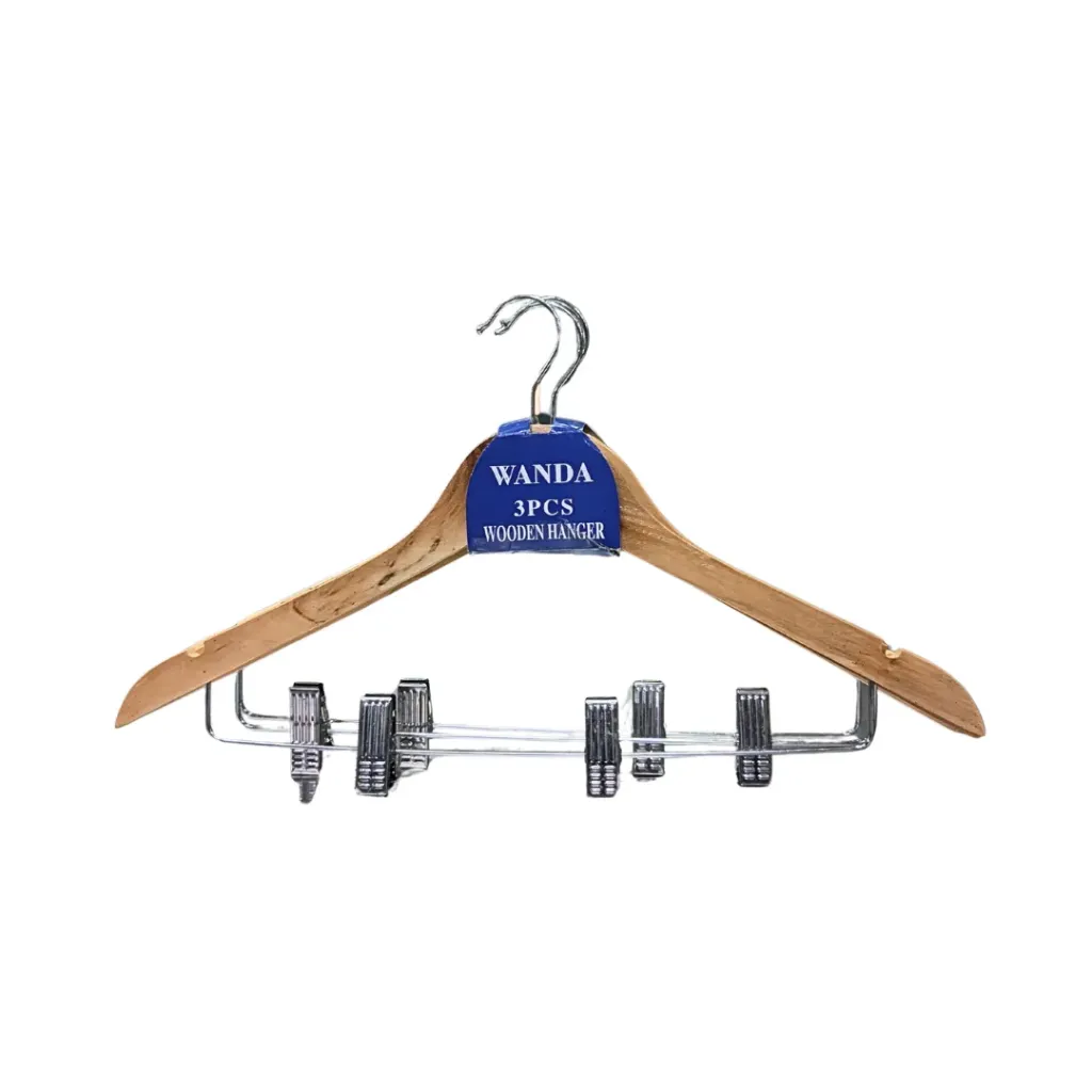 Wanda Wooden Hanger with Pegs