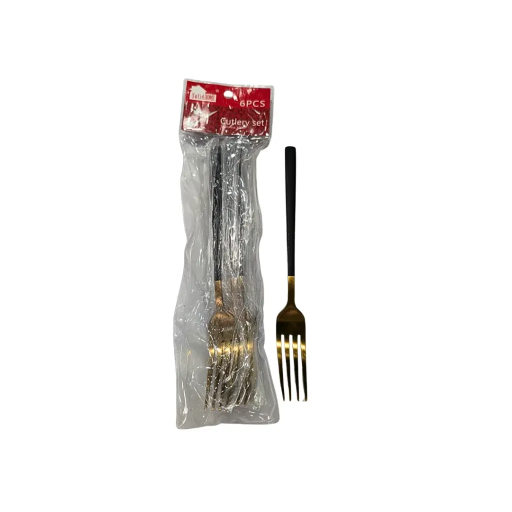 Solid Home Black & Gold Fork