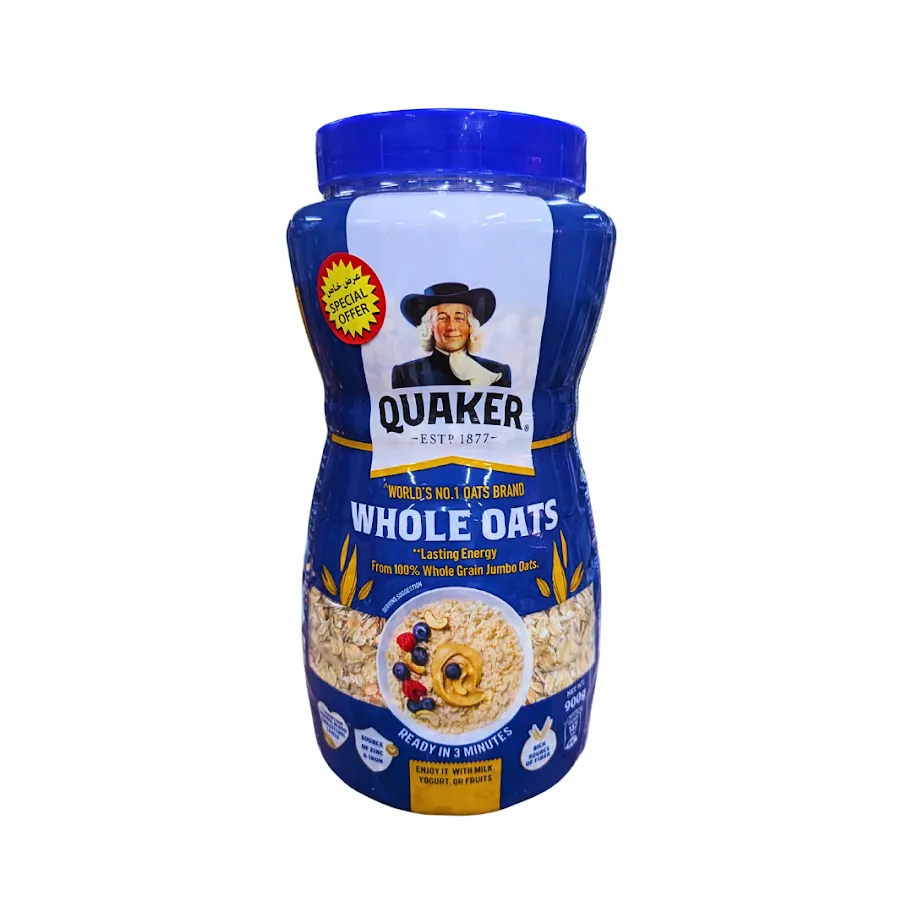 Quaker Whole Oats (Plastic) 900g