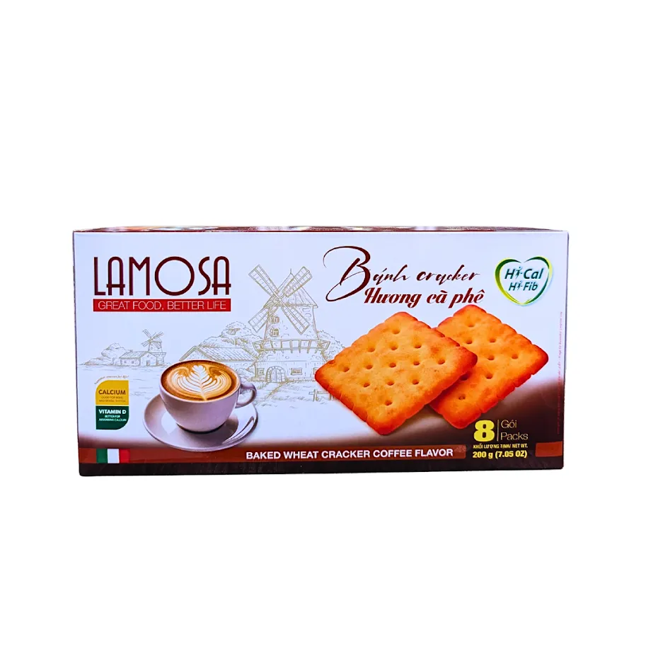 Lamosa Baked Cracker (Coffee Flavour)  200g
