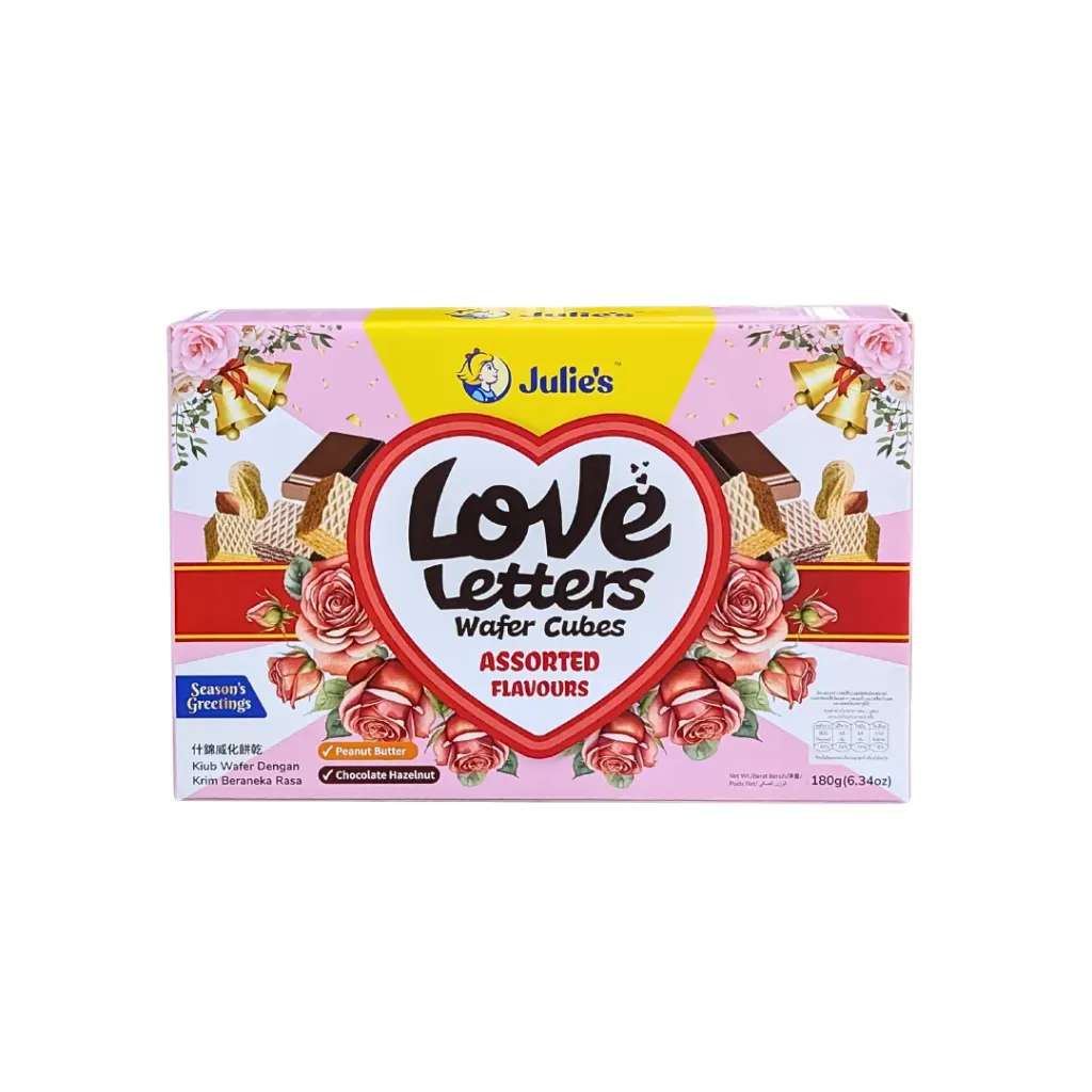 Julie's Love Letters Wafer Cubes (Assorted) 180g