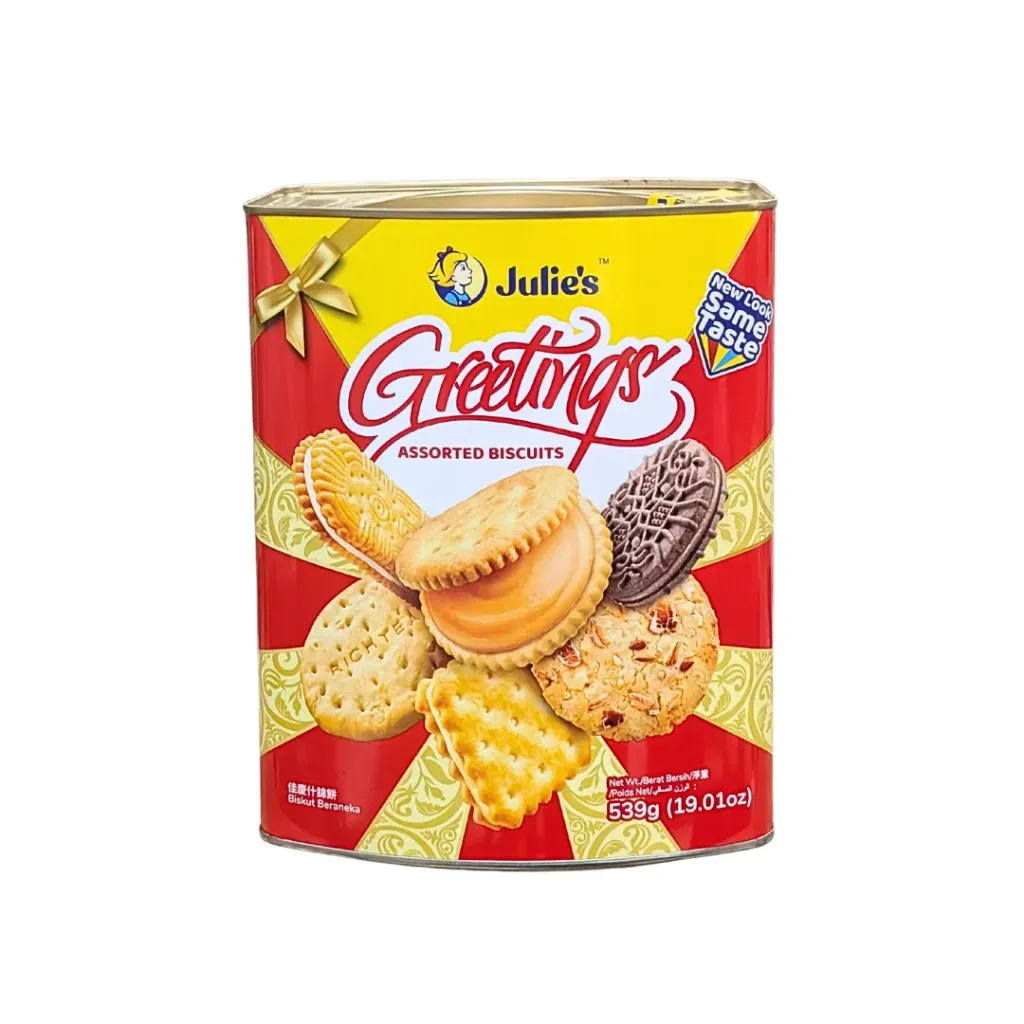 Julie's Greetings Assorted Biscuits 539g (TIN)