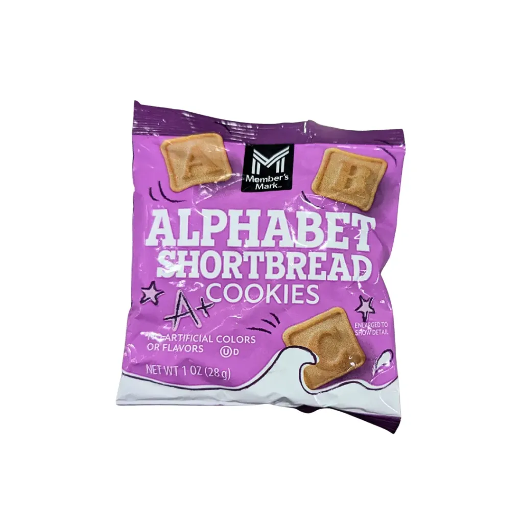 Member's Mark Alphabet Shortbread cookies 28g