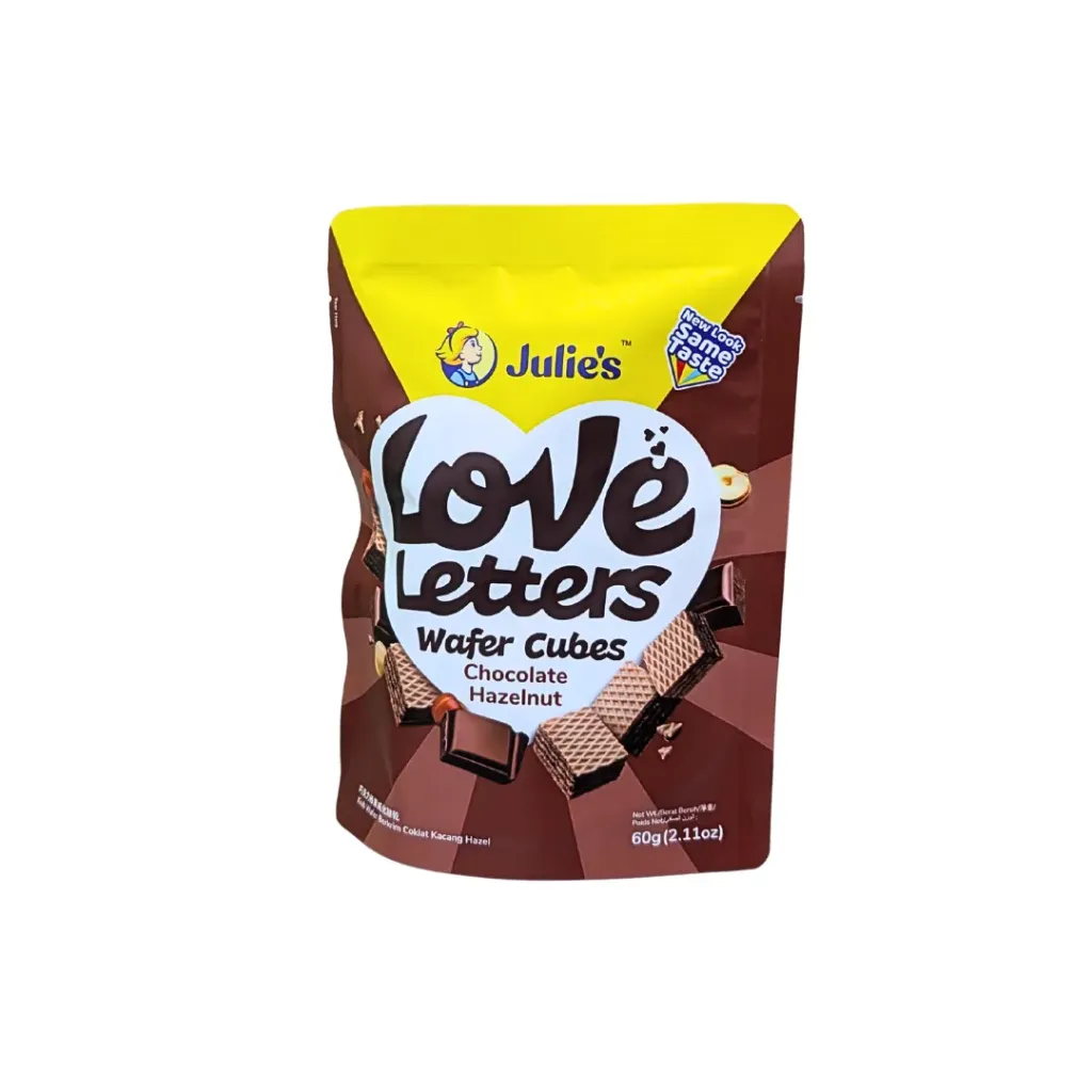Julie's Love Letters Wafer Cubes (Chocolate Hazlenut) 60g
