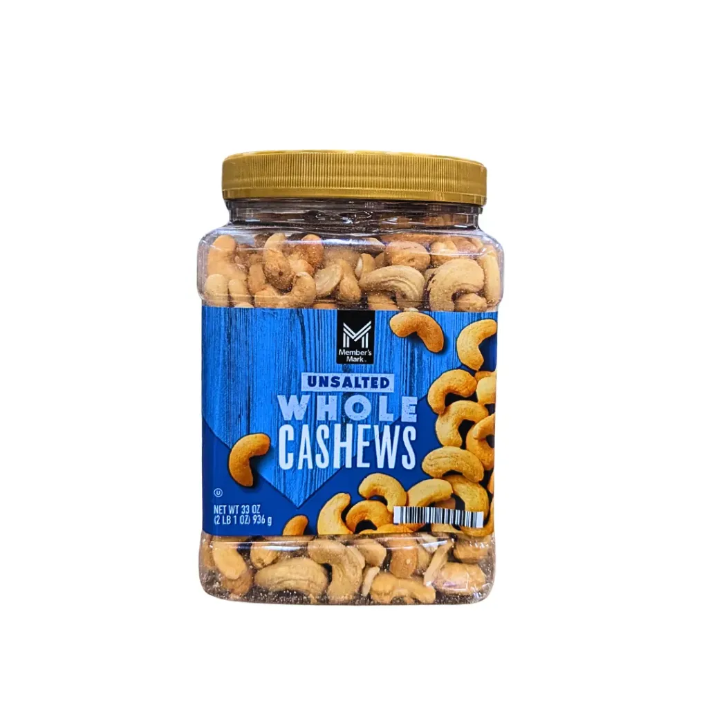 Member's Mark Unsalted Whole Cashew Nuts