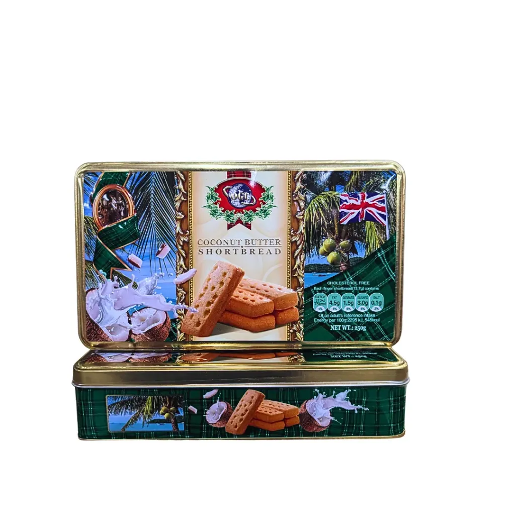 OGL Coconut Butter Shortbread Can 250g