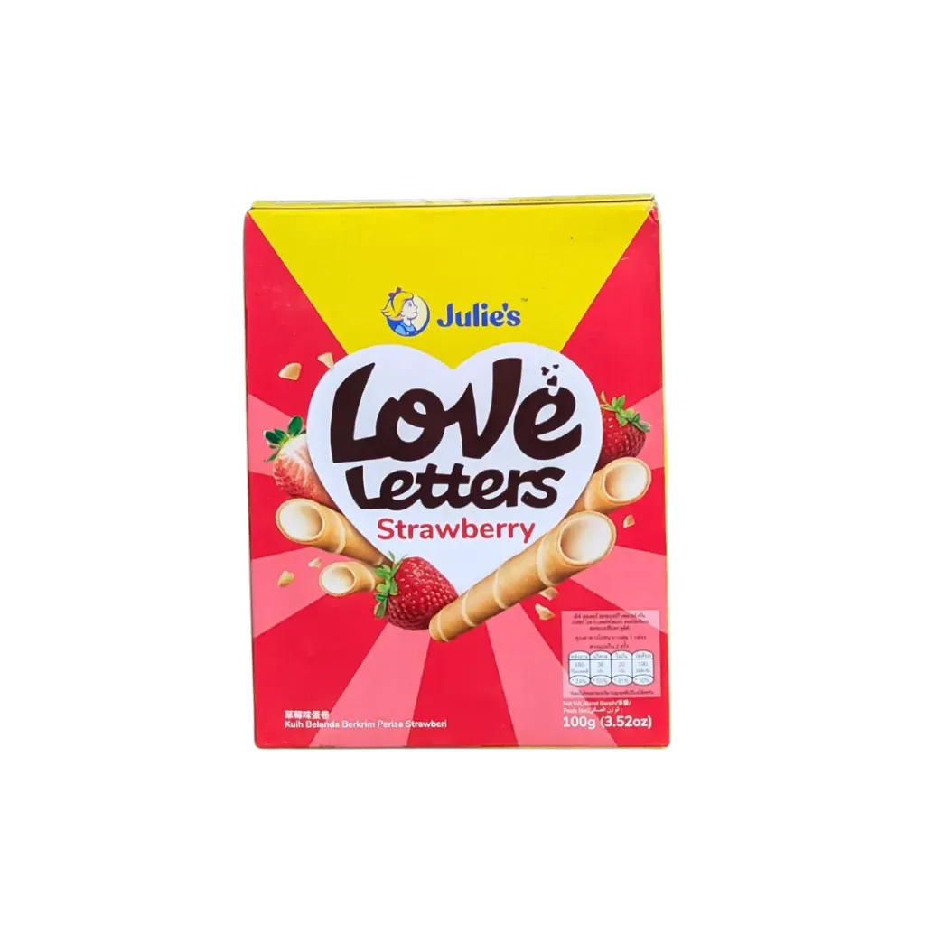 Julie’s Love Letters Strawberry 100g