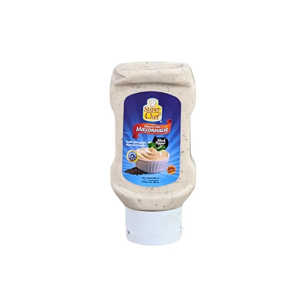 Super Chef Mayonnaise Black Pepper 300ml