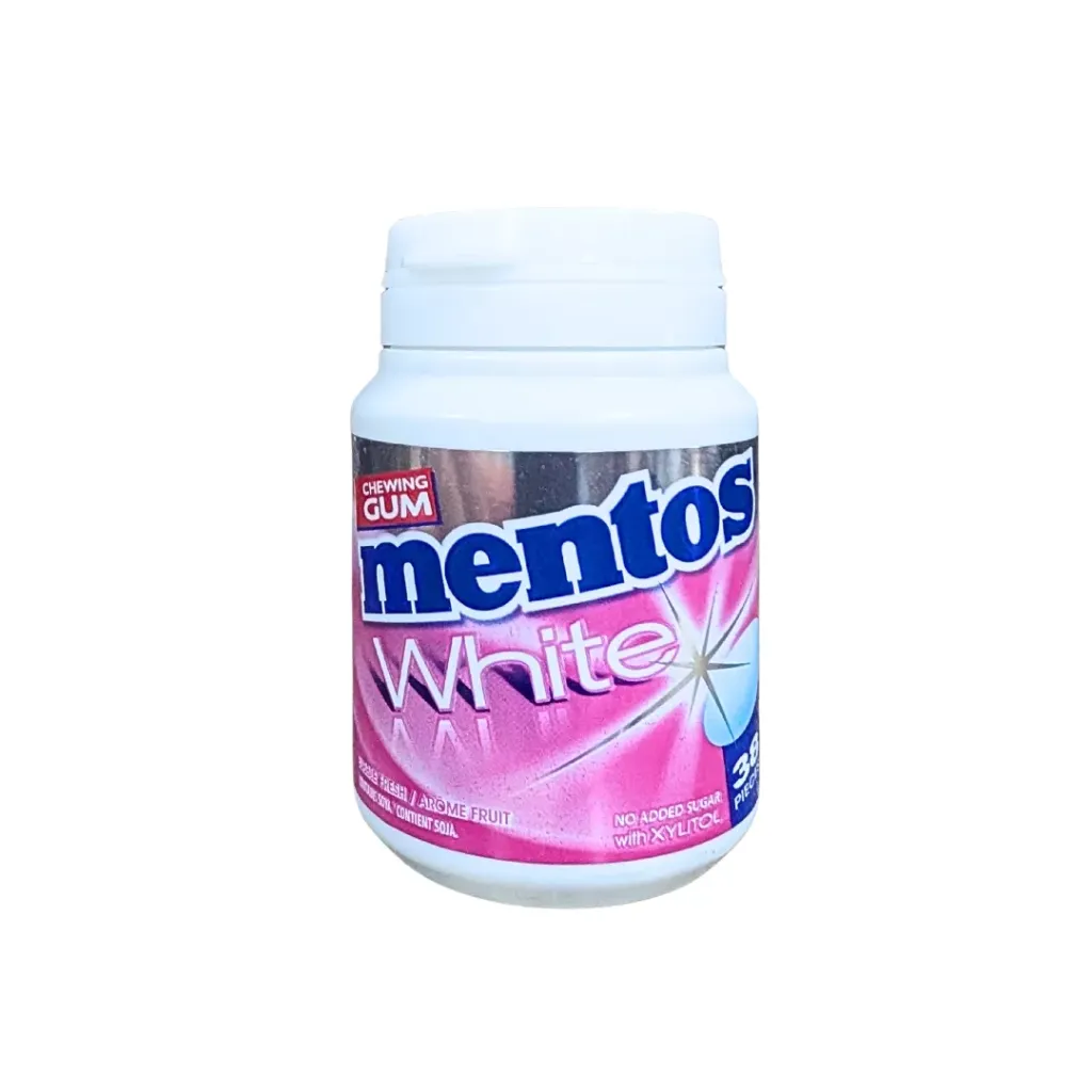 Mentos White Bubble Fresh Gum 55g