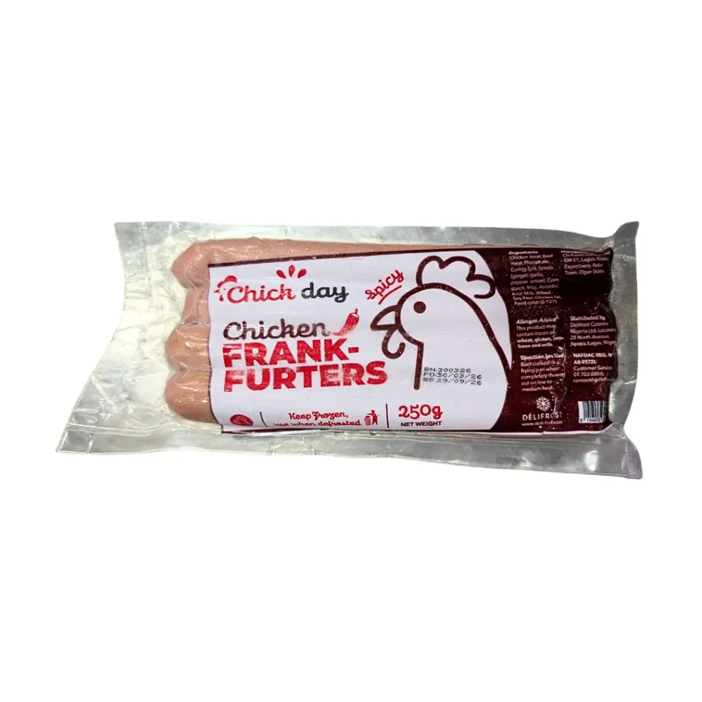 Chick Day Spicy Chicken Frankfurters 250g