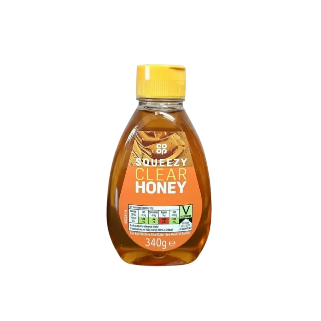 Co-Op Squeezy Clear Honey - 340g