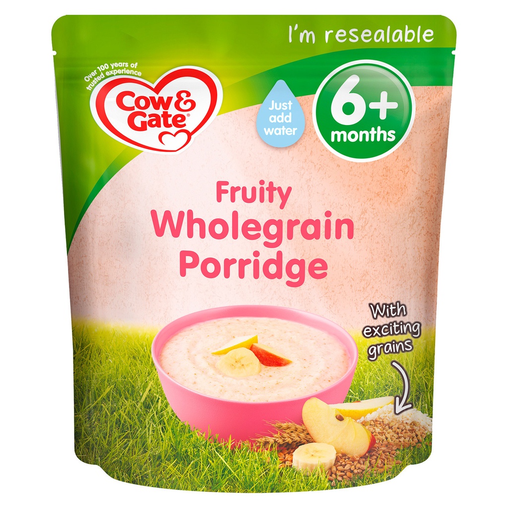 Cow & Gate Fruity Wholegrain Porridge (125g)