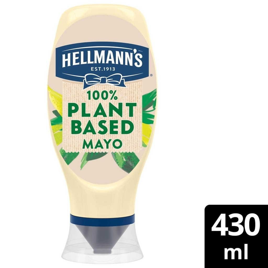 Hellmann's Plant Based Mayonnaise 430ml Squeezy