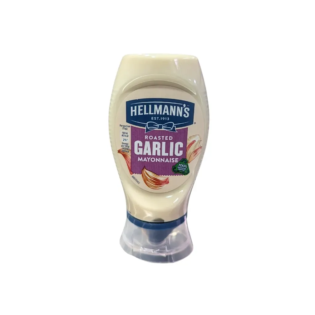 Hellmann's Roasted Garlic Mayonnaise 250ml Squeezy